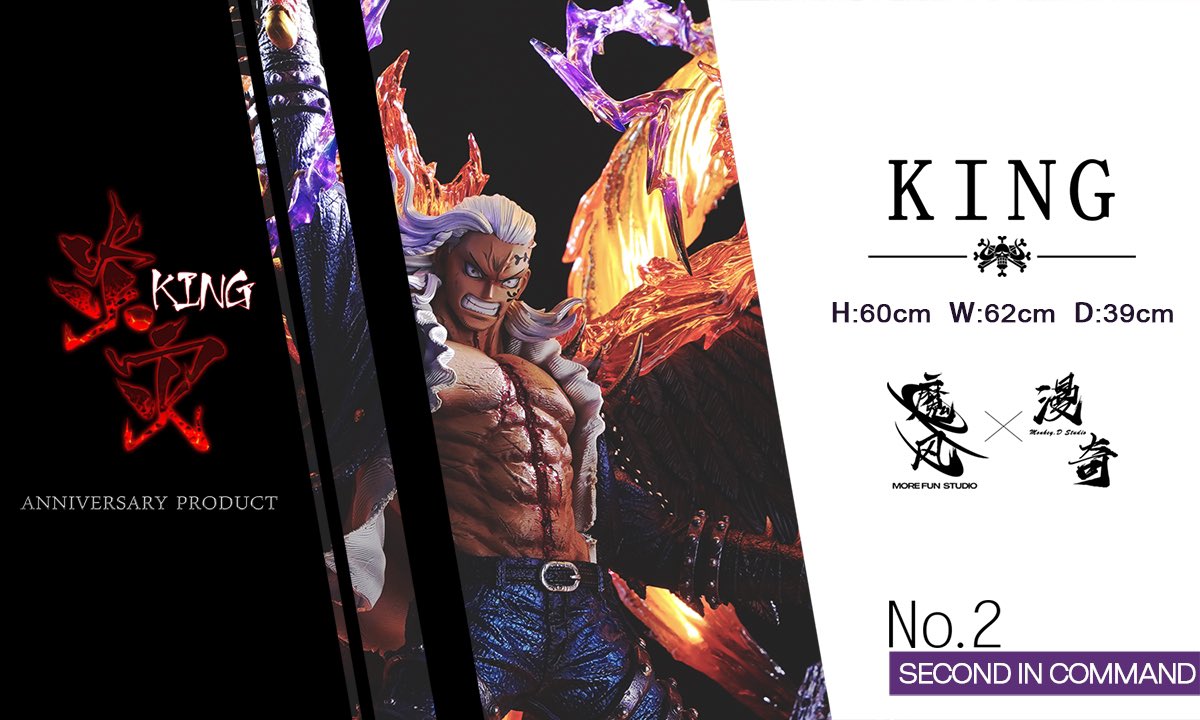 One Piece – King | 1:4 Resin Statue | von More Fun & Monkey D Studios