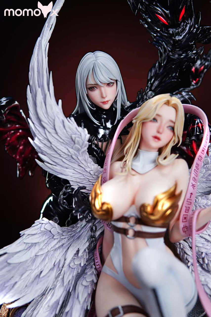 中古Digimonガレージキット（Angewomon＆Deviwomon） Digimon - Angewomon & Lady Devimon | 1:4 Resin Statue | by Momox
