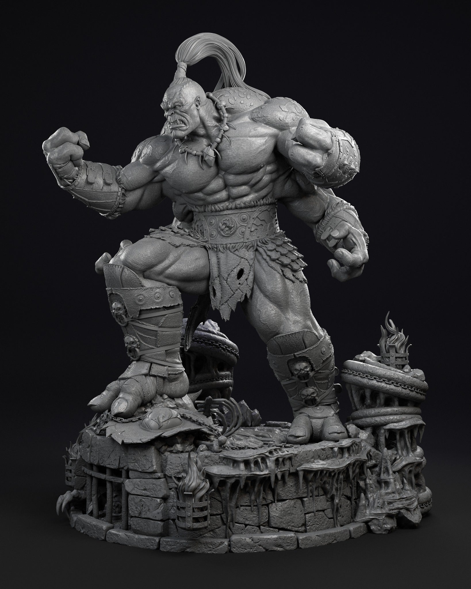 稀少　美品　ゴースト　goro's等のカスタムに Mortal Kombat - Goro | Resin Statue | by Epic Creations