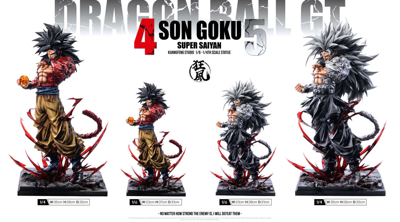 Dragon Ball - SS4 & SS5 Goku | 1:6/1:4 Resin Statue | by Kuang Feng Studio
