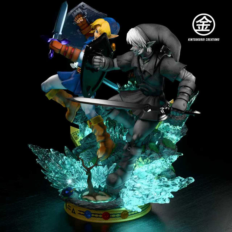 The Legend of Zelda - Link VS Dark Link | 1:6/1:4 Resin Statue | by Kintsukuroi Creations