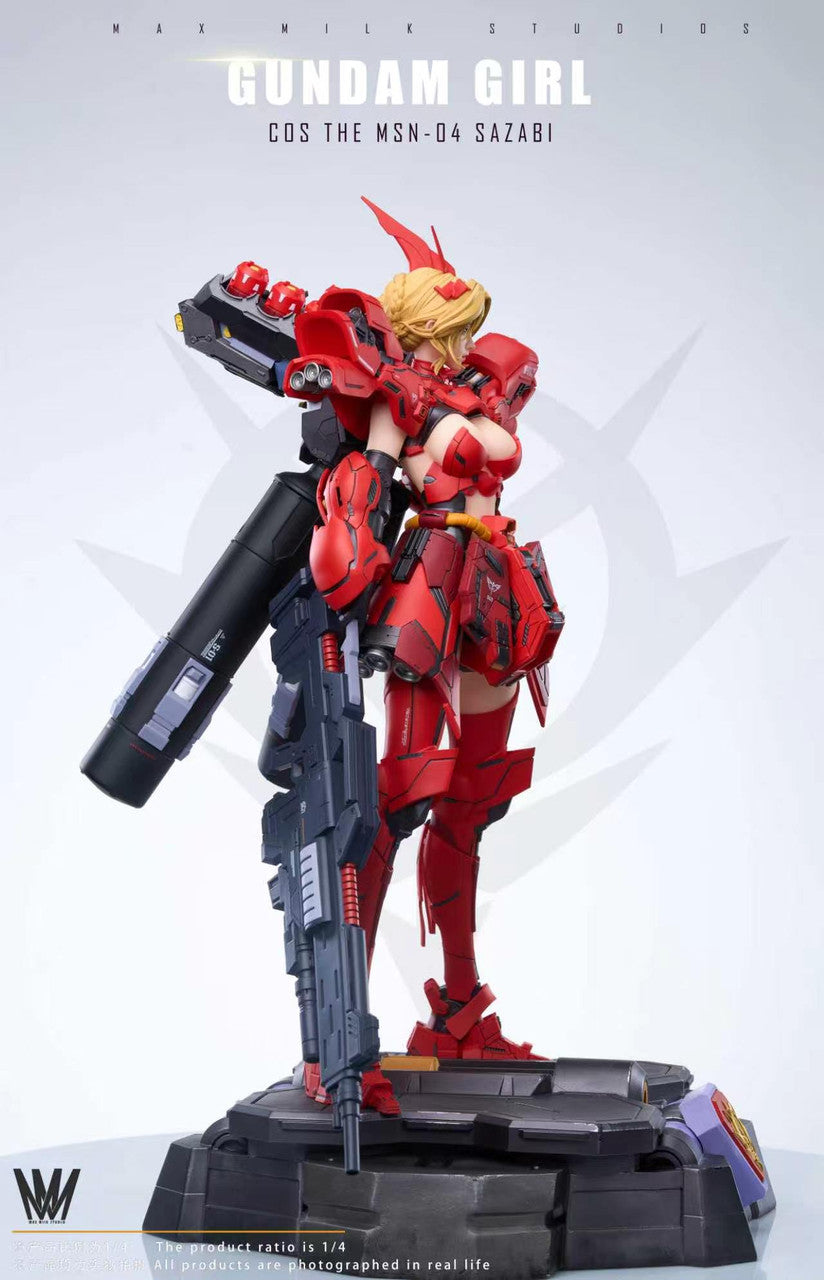 Mobile Suit Gundam - Gundam Girl MSN-04 Sazabi | Resin Statue | by Max Milk Studio