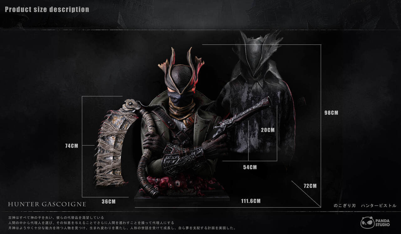 Bloodborne - Hunter Gascoigne | 1:1 Bust/Weapons | by Panda Studio