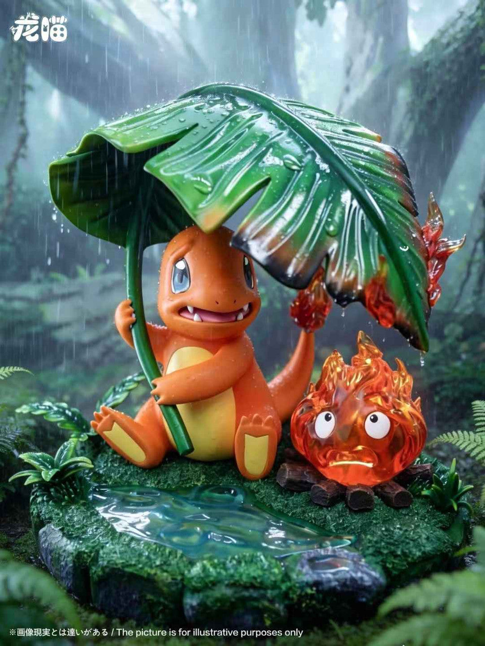 Howl’s Moving Castle - Charmander & Calcifer | Resin Statue | by LongMiao Studio