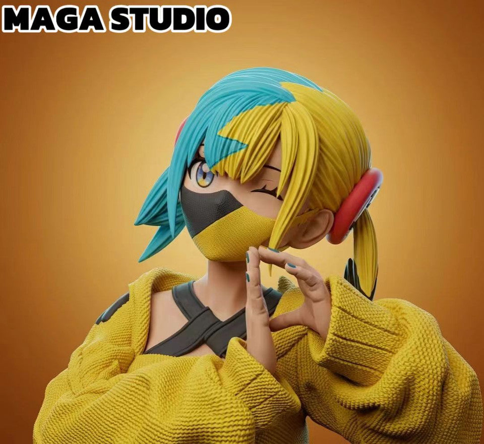Pokémon - Canari & Eelektross | 1:20 Resin Statue | by Maga Studio