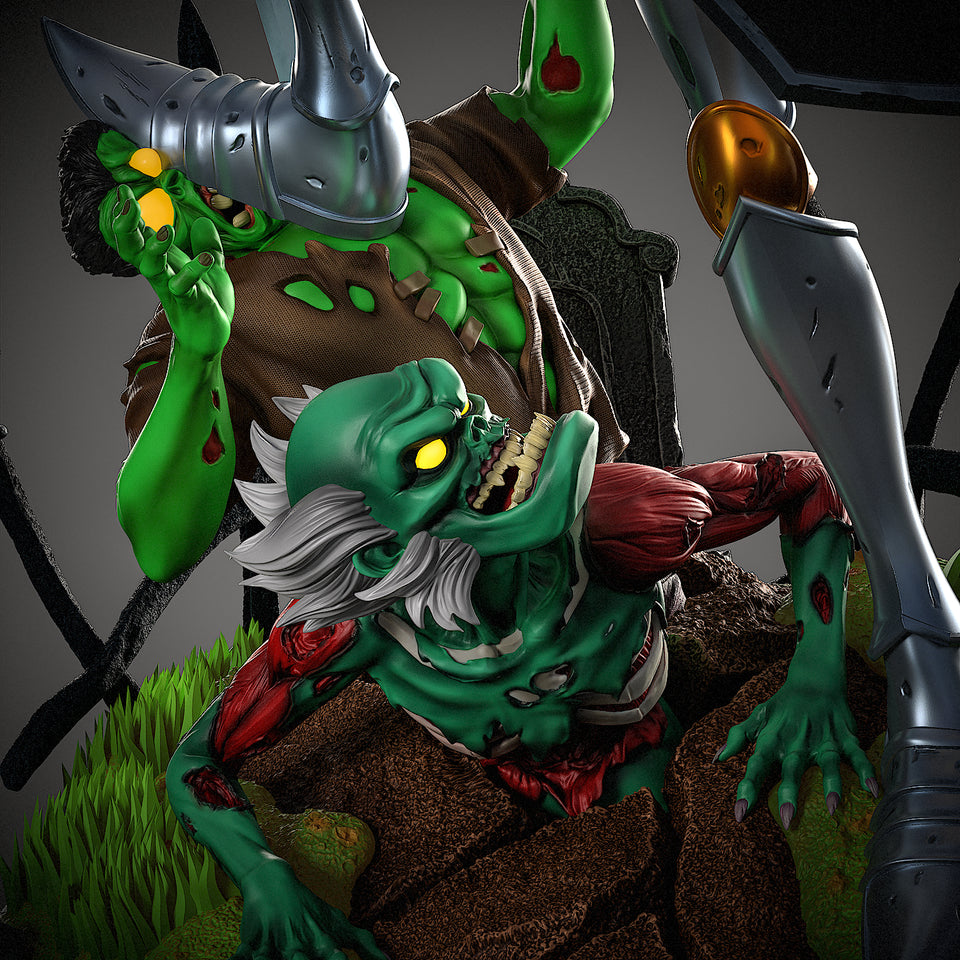 MediEvil - Medievil Diorama | 1:6 Resin Statue | by Black Swan Studio