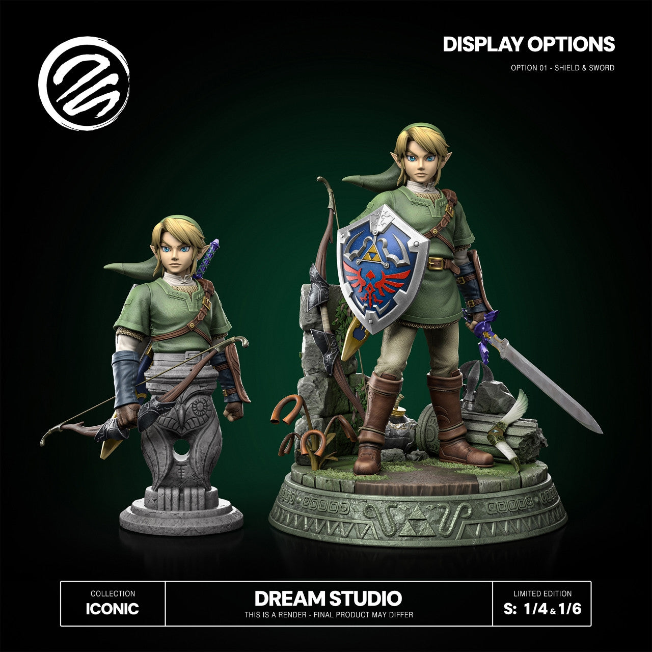 ゼルダの伝説 Dream-STUDIO リンク フィギュア Legend of Zelda - Link | 1:4/1:6 Resin Statue | by Dream Studio