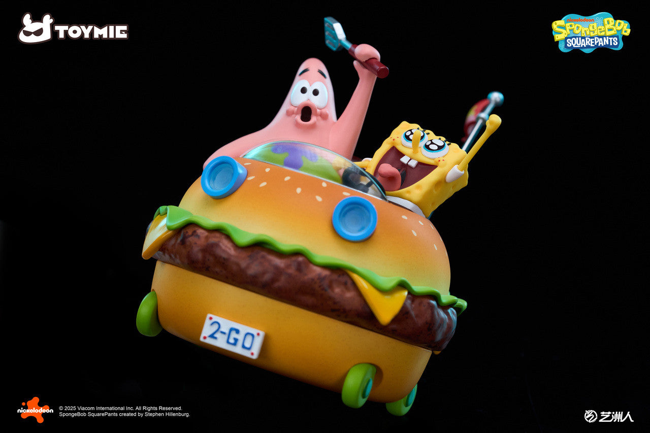 SpongeBob SquarePants - Krabby patty Magnetic car | Resin Statue | by | Toymie Studio