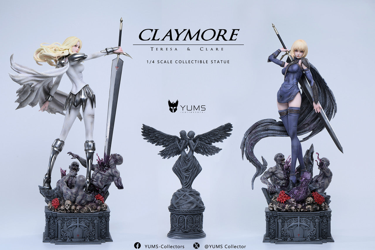 クレイモア YUMS-Collectors テレサ クレア Ex版 2点 Claymore - Teresa & Clare | Resin Statue | by YUMS Collectors