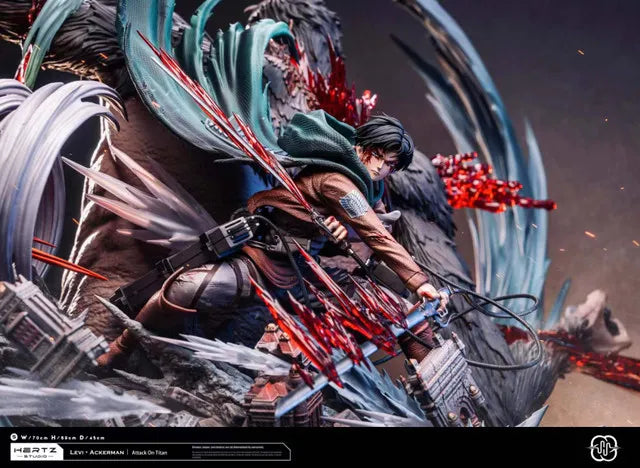 Attack on Titan - Levi vs. Beast Titan | 1:6 Resin Statue | von Hertz Studio