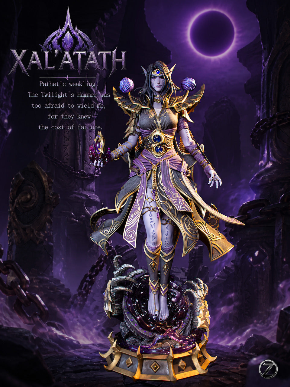 World of Warcraft - Xal'atath | 1:3 Resin Statue | by THUNDER Z Studio