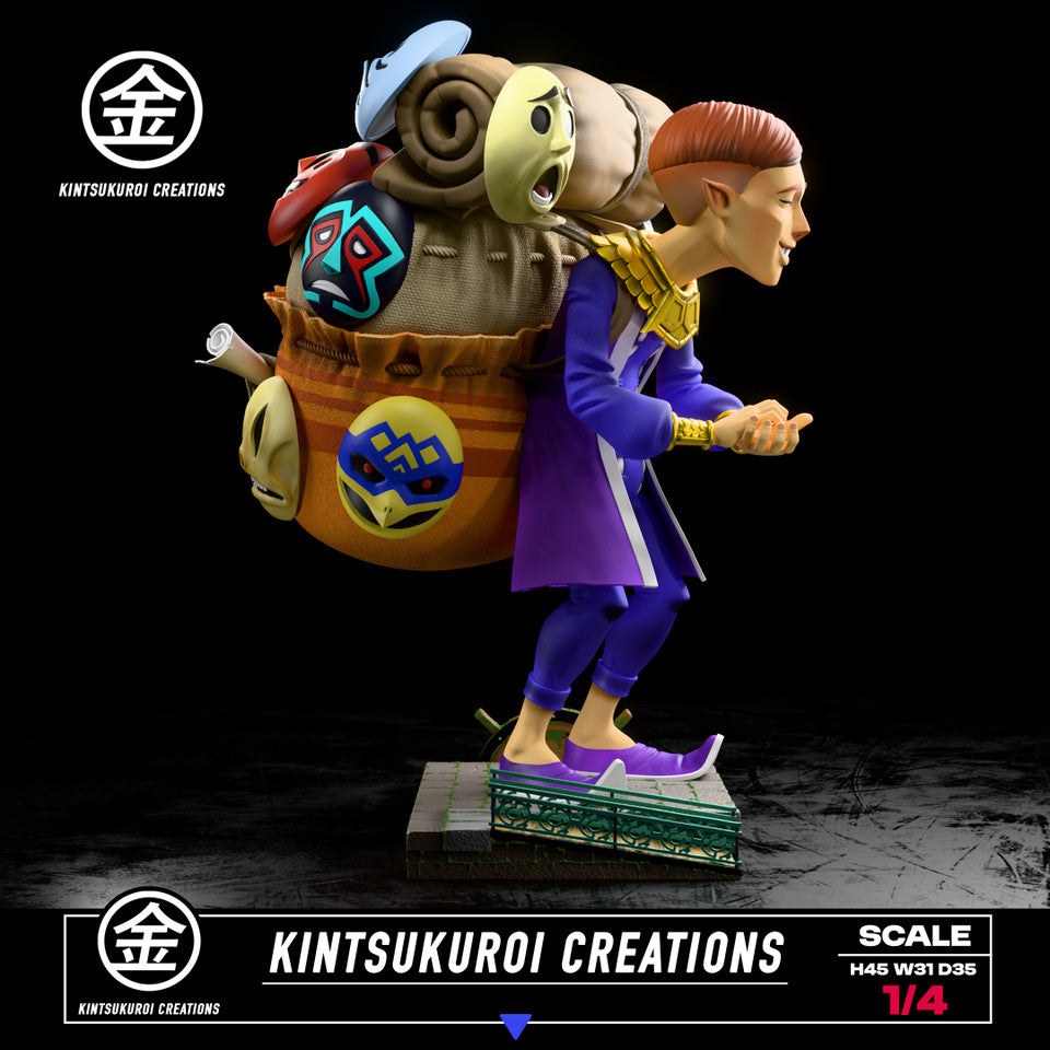 The Legend of Zelda - Happy & Angry Mask Salesman | 1:4 Resin Statue | by Kintsukuroi Creations Studio