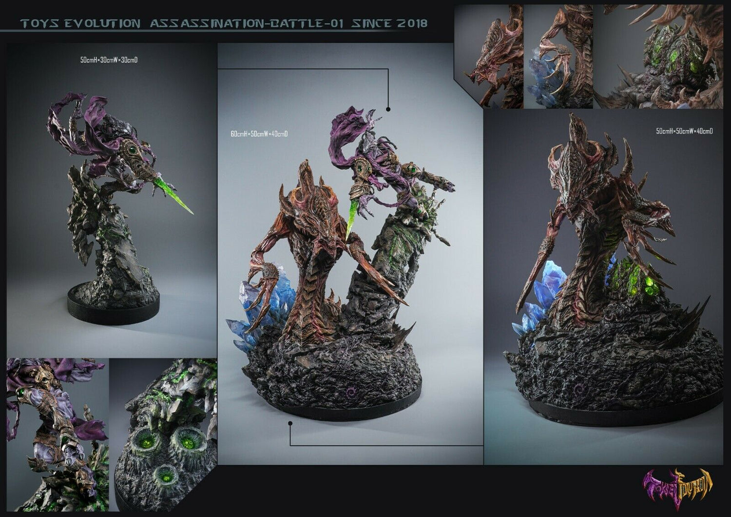 Starcraft - Zeratul vs Hydralisk | 1:4 Resin Statue | von Toys Evolution Studio