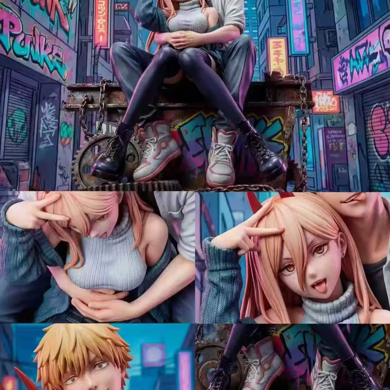 Chainsaw Man - Denji & Power | 1:6/1:4 Resin Statue | by Soul Studio