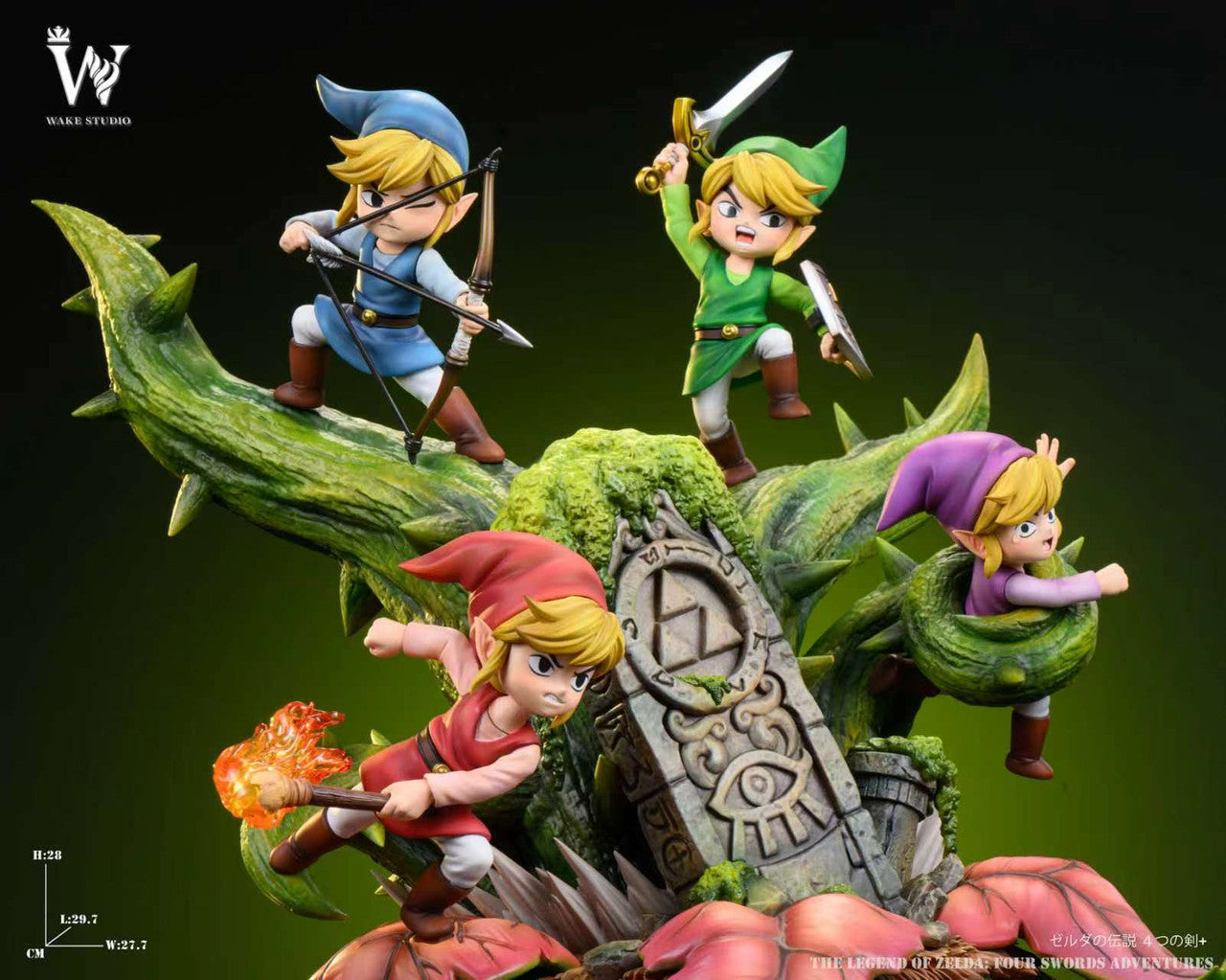Legend of Zelda - Four Swords Adventures Link | Resin Statue | by Wake Studio