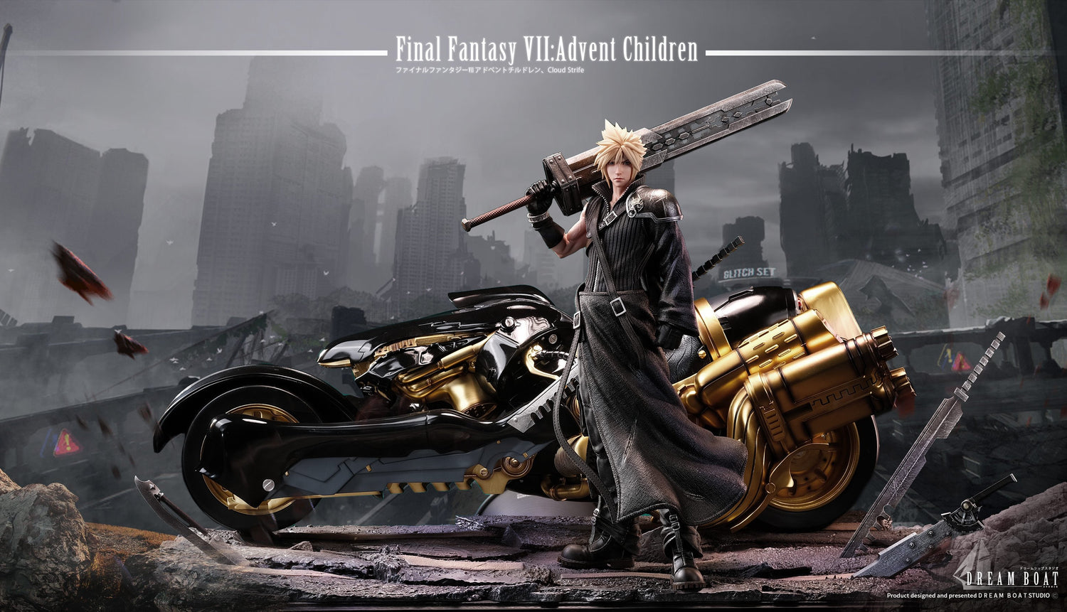 Final Fantasy – Cloud Strife | 1:4 Resin Statue | von Dream Boat Studio