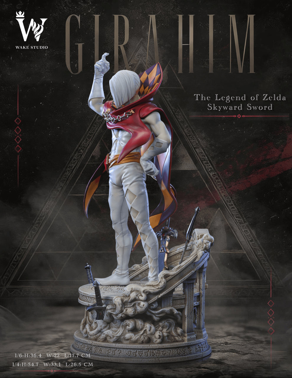 Legend of Zelda - Ghirahim | 1:6/1:4 Resin Statue | by Wake Studio