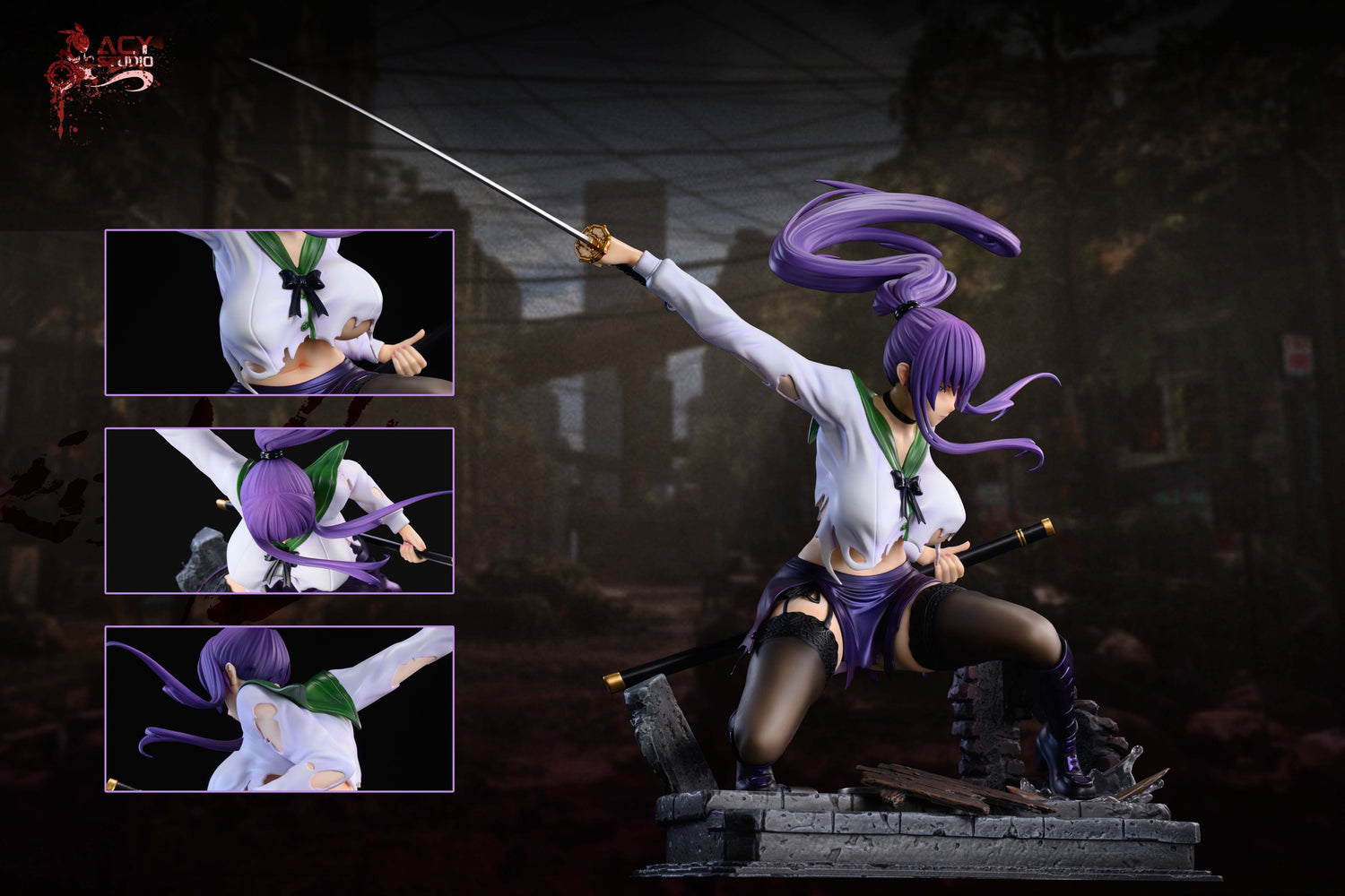 Highschool of the Dead - Busujima Saeko | 1:4 Resin Statue | von Acy Studio