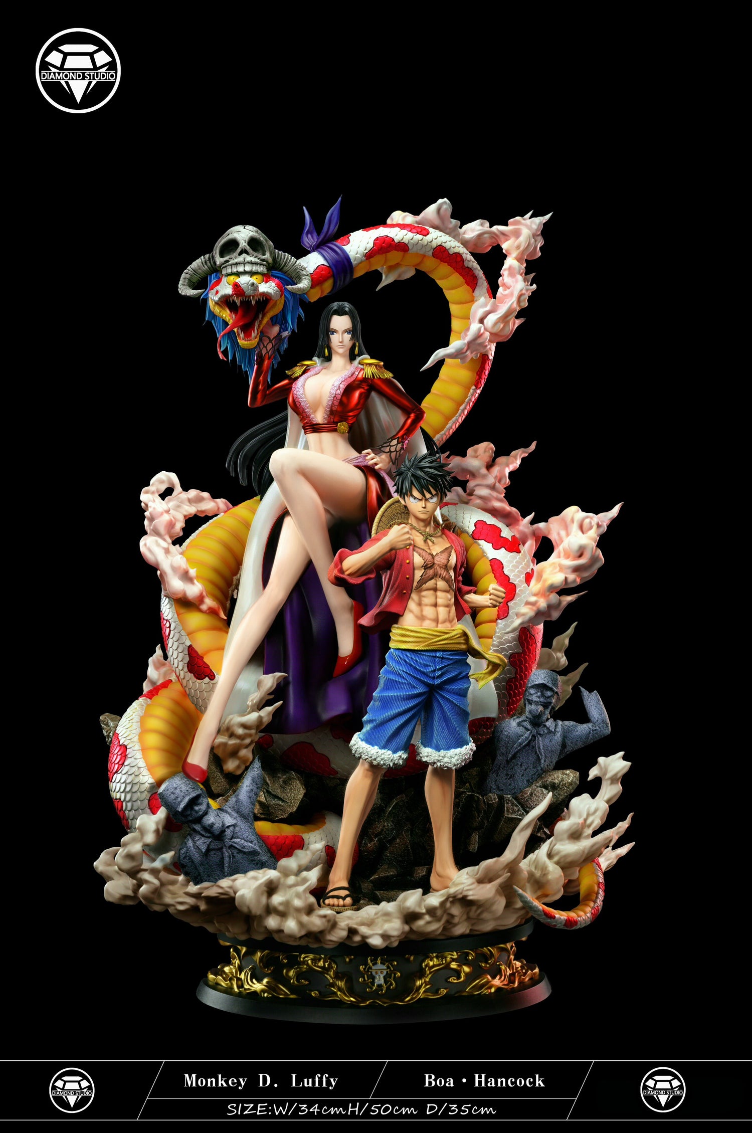 One Piece - Boa Hancock & Luffy | 1:6 Resin Statue | von Diamond Studio