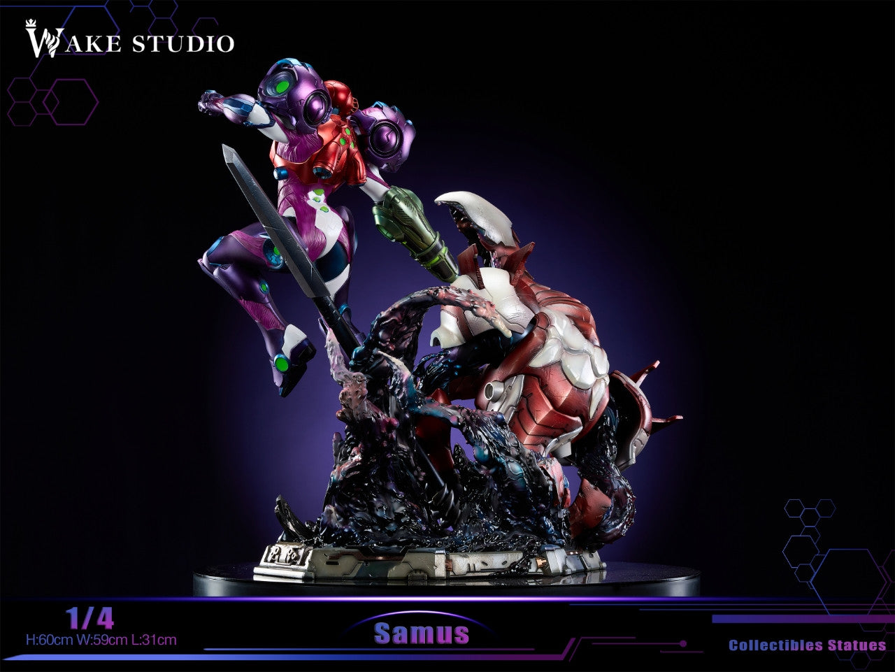Metroid - Samus | 1:4 Resin Statue | by Wake Studio