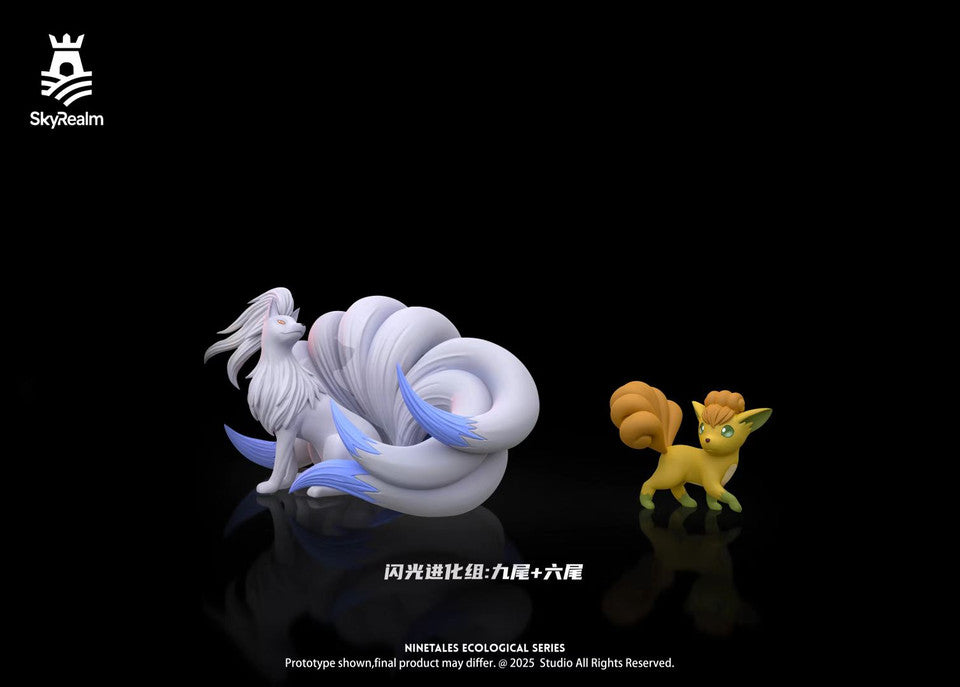 Pokemon - Ninetales & Vulpix | 1:20 Resin Statue | by SkyRealm