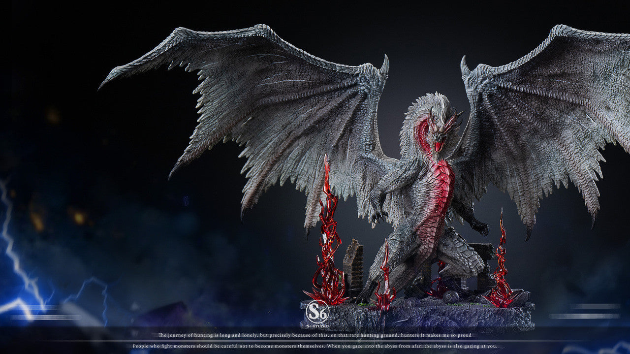 Monster Hunter - White Fatalis | Resin Statue | by S6 Studio