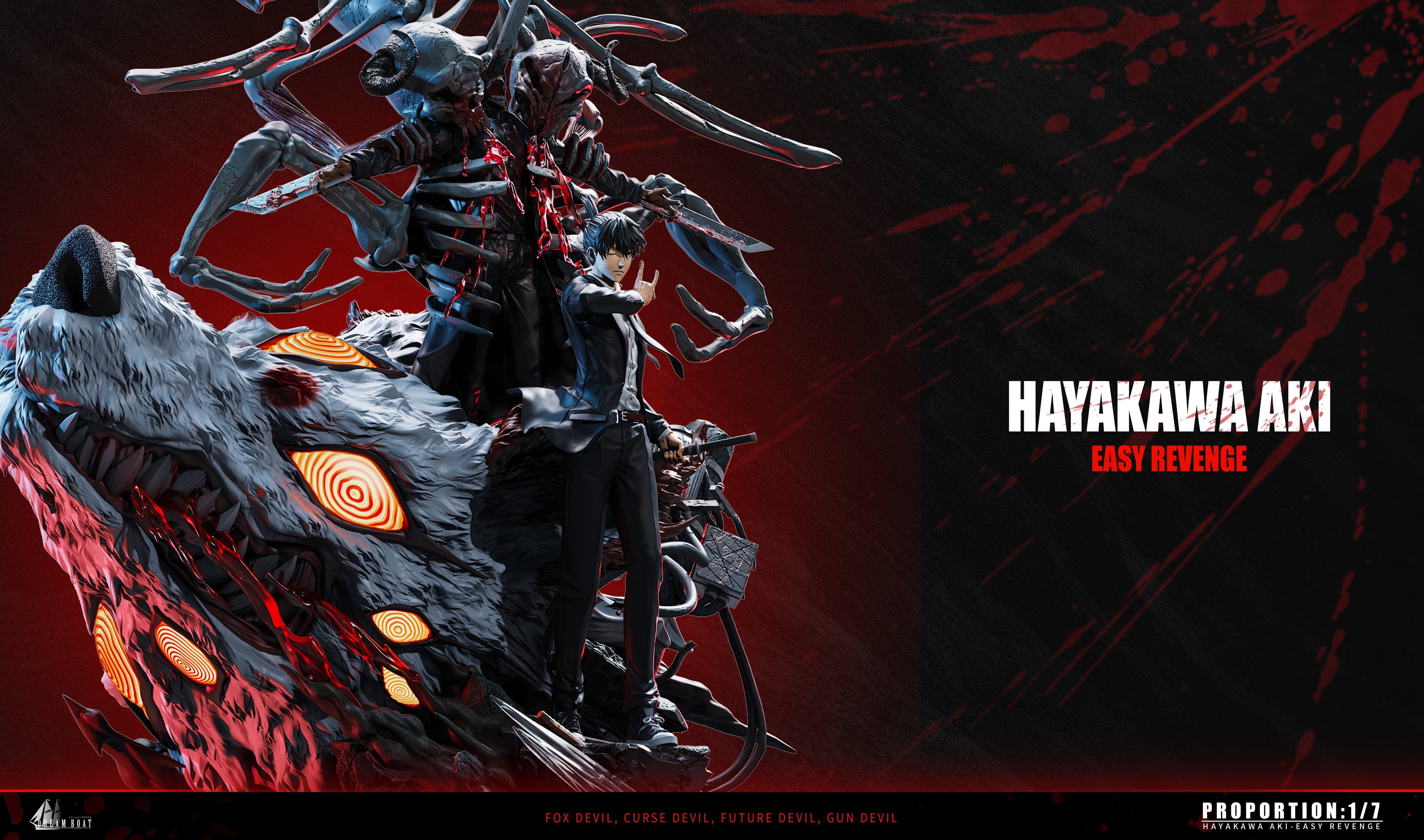 Chainsaw Man - Hayakawa Aki | 1:6 Resin Statue | von Dream Boat