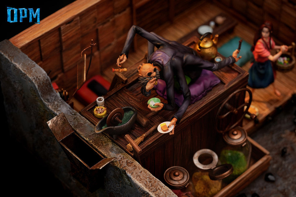 Spirited Away - Chihiro & Kamaji & Lin | Resin Statue | by OPM Studio