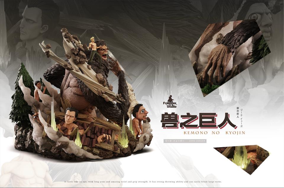 Attack on Titan - Zeke Jaeger & Beast Titan | Resin Statue | by Freedom Studio