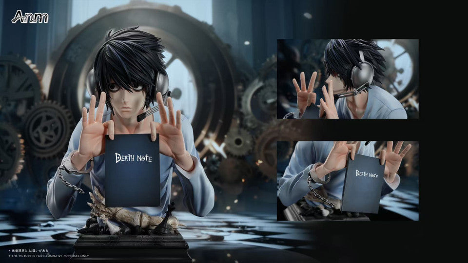 Death Note - L lawliet bust | 1:3 Resin Statue | by Anm Studio