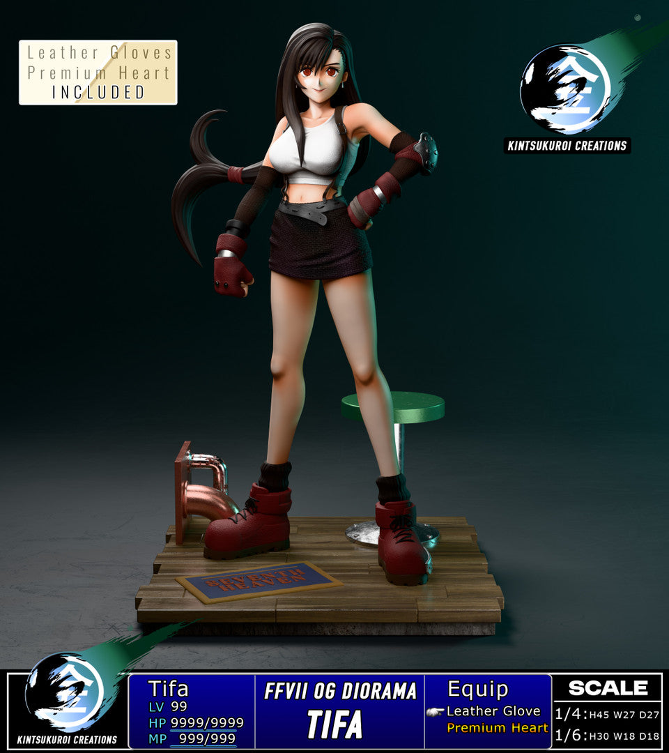 Final Fantasy - FFVII Tifa Og | 1:6/1:4 Resin Statue | by Kintsukuroi Creations Studio
