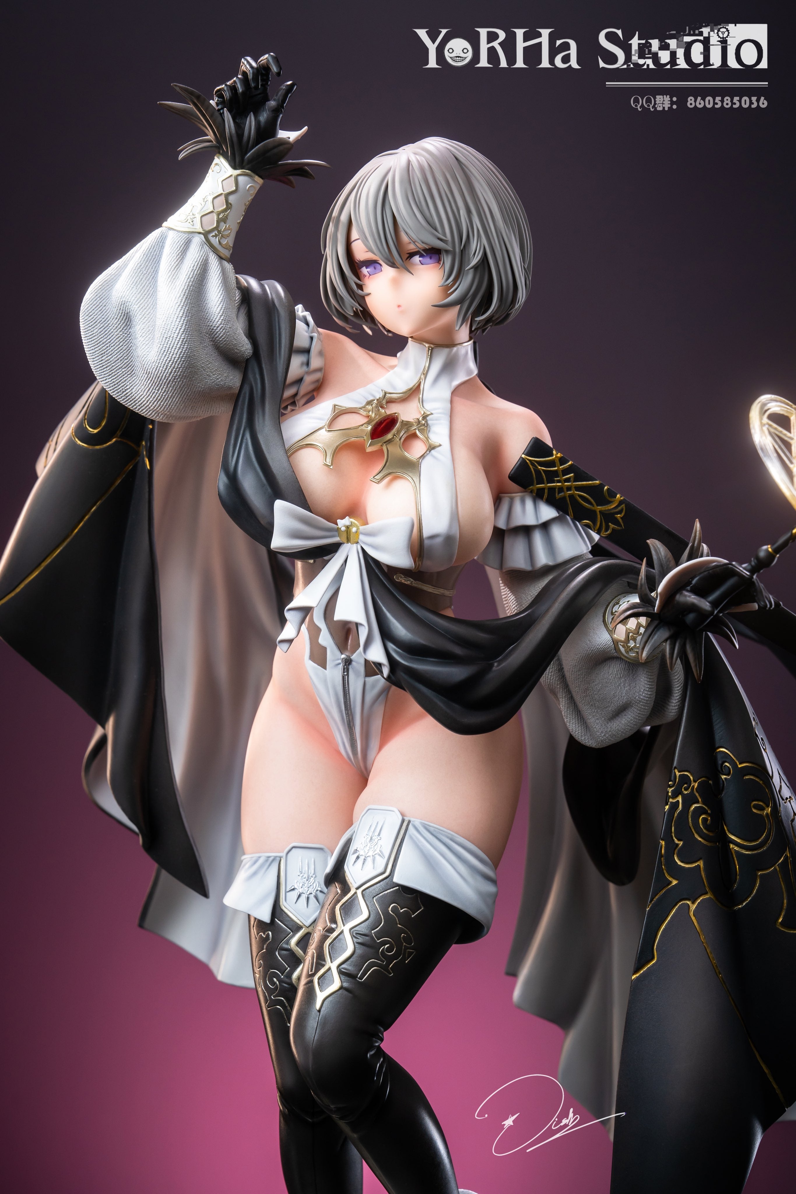 Bolomo Yorha No.02 Type B Black 1/4　2B Nier Automata - YoRHa No.2 Type B | 1:4 Resin Statue | von YorHa