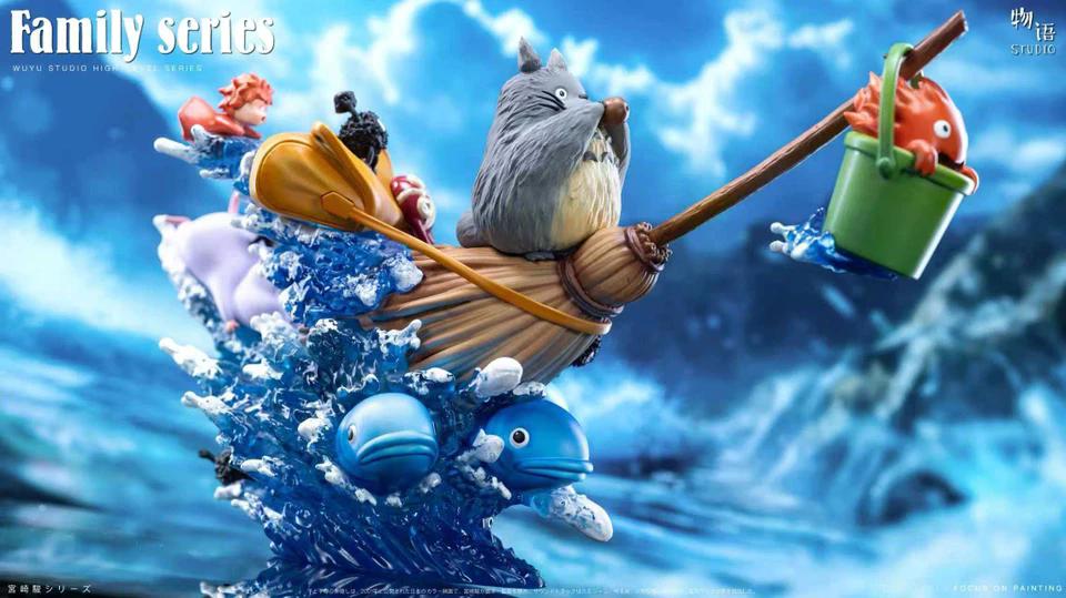 My Neighbor Totoro - Family Series Magic broomstick | Resin Statue | by WuYu Studio