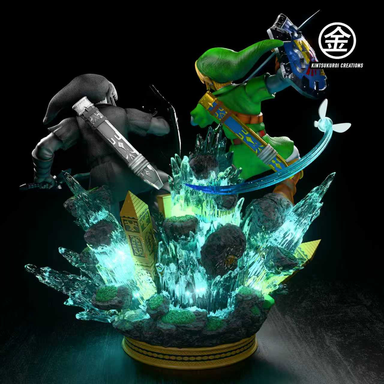 The Legend of Zelda - Link VS Dark Link | 1:6/1:4 Resin Statue | by Kintsukuroi Creations