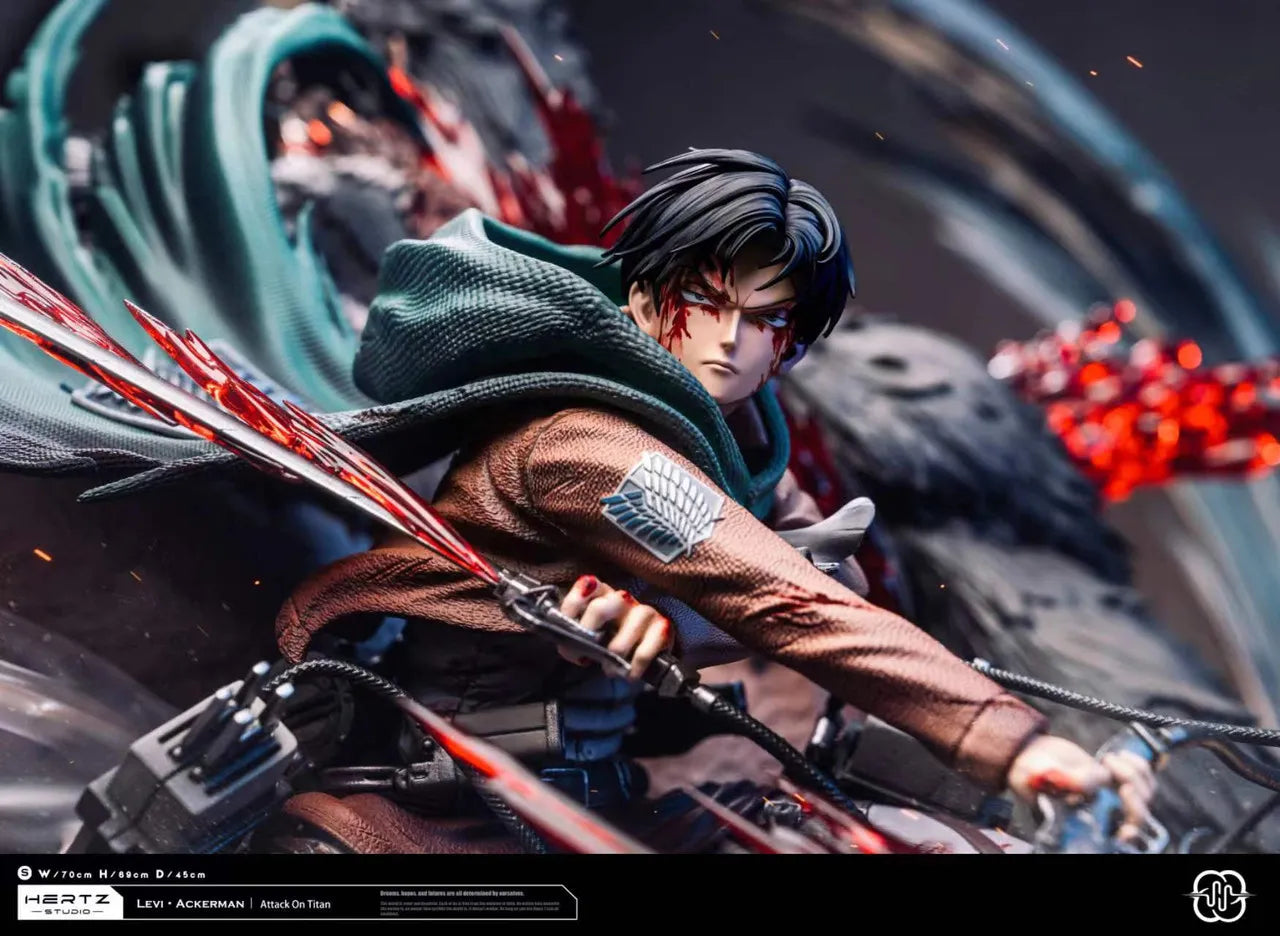 Attack on Titan - Levi vs. Beast Titan | 1:6 Resin Statue | von Hertz Studio