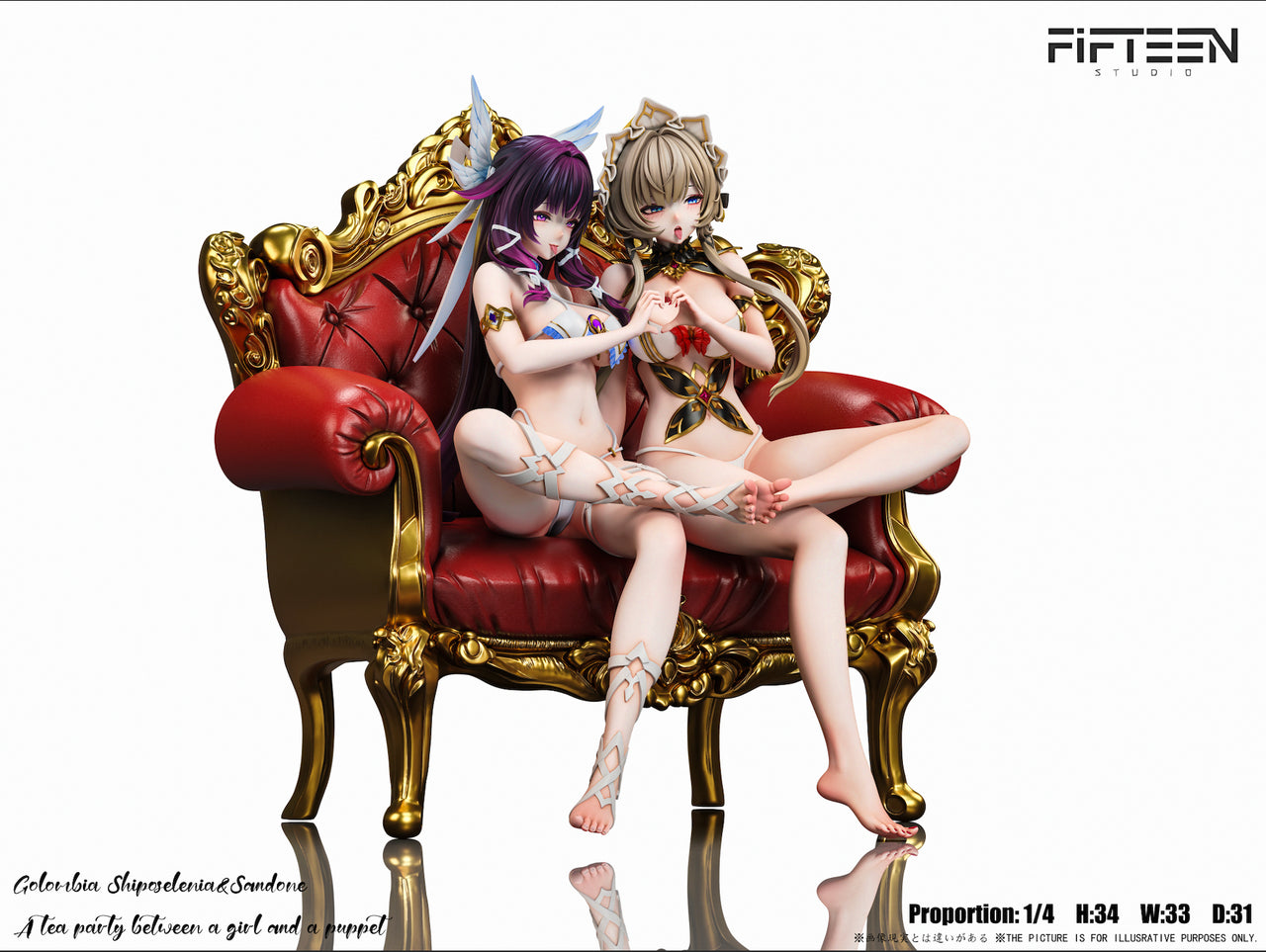 Genshin Impact - Sandrone & Columbina | 1:4 Resin Statue | by Fifteen Studio