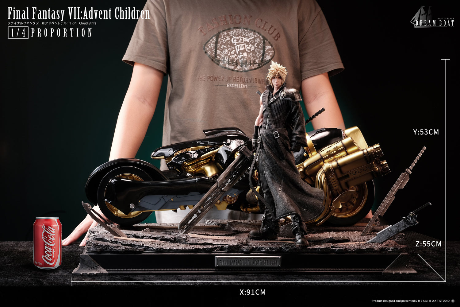 Final Fantasy – Cloud Strife | 1:4 Resin Statue | von Dream Boat Studio