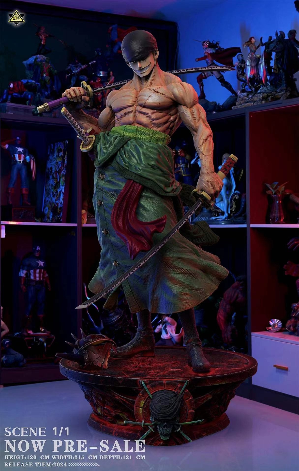 One Piece - Roronoa Zoro | 1:1 Resin Statue | von Super Bomb Studio