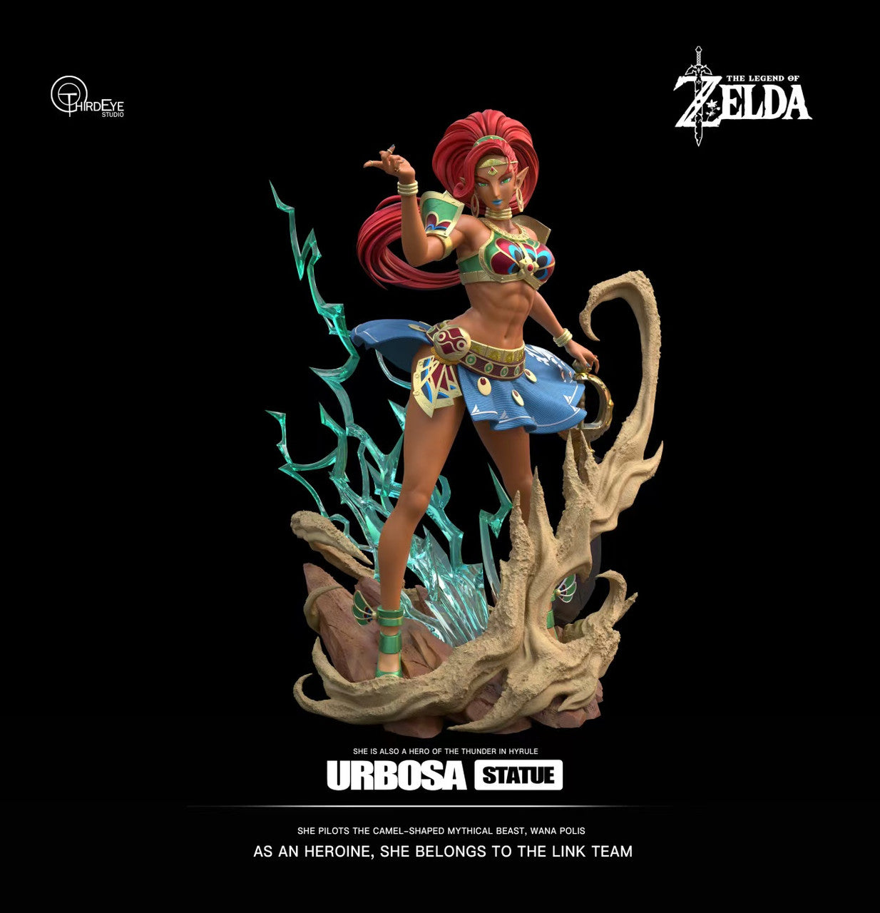 Legend of Zelda - Urbosa | Resin Statue | by Third Eye Studio