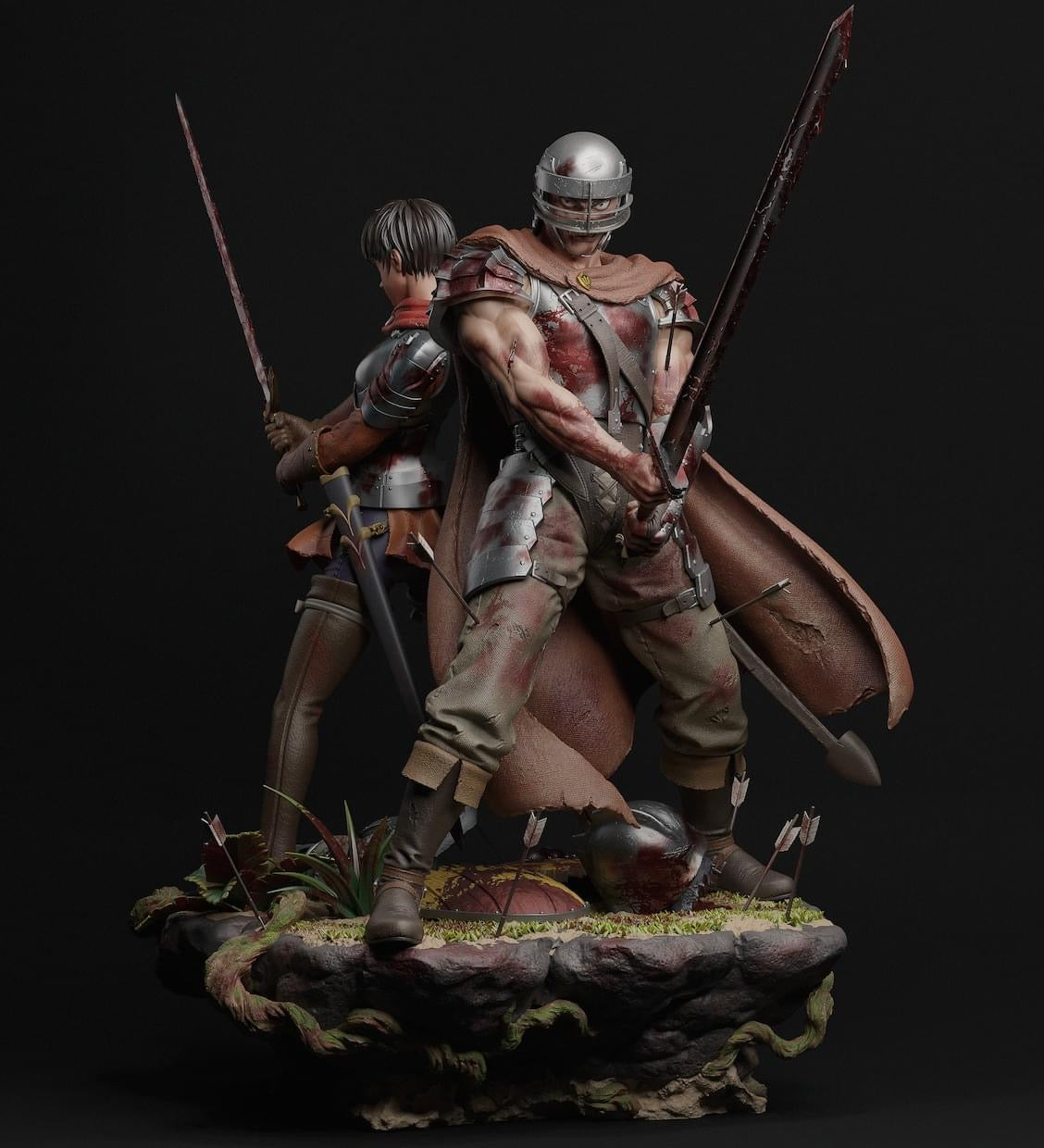 Berserk – Guts & Casca | 1:4 Resin Statue | von Player 1 Studio