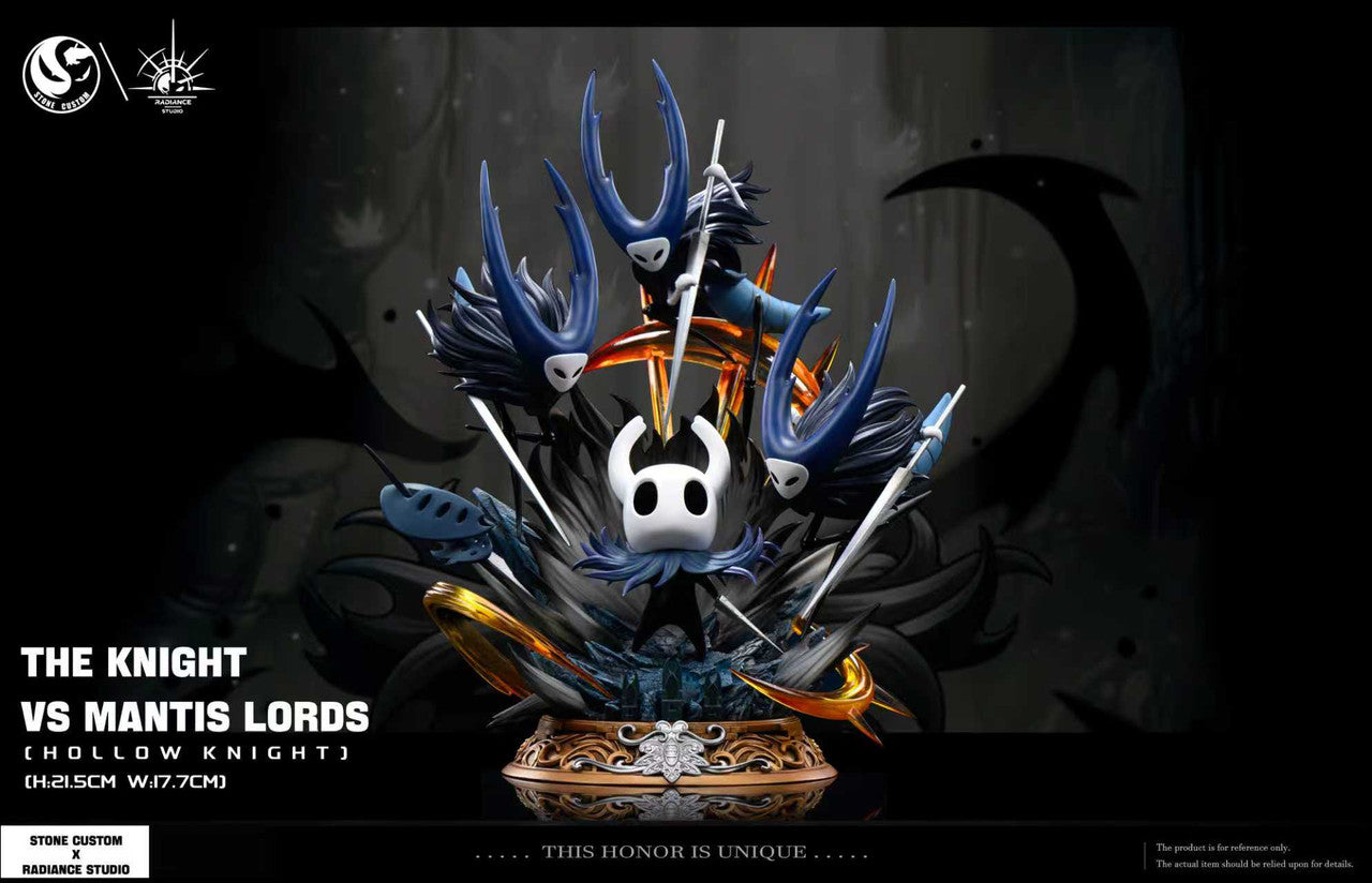 Hollow Knight - The Knight vs Mantis Lords | 1:8 Resin Statue | by Stone Custom & Radiance Studio