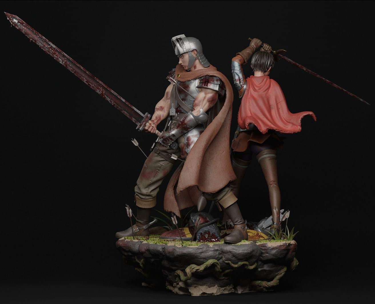 Berserk – Guts & Casca | 1:4 Resin Statue | von Player 1 Studio