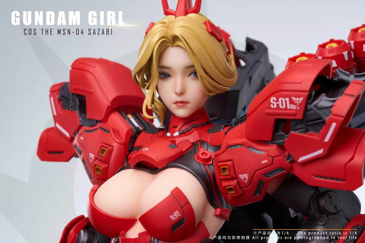 Mobile Suit Gundam - Gundam Girl MSN-04 Sazabi | Resin Statue | by Max Milk Studio