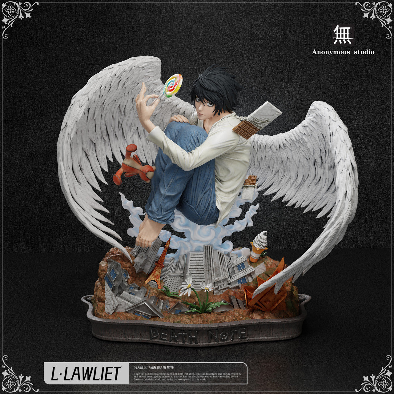 Deathnote - L Lawliet | 1:6 Resin Statue | by Anonymous Studio