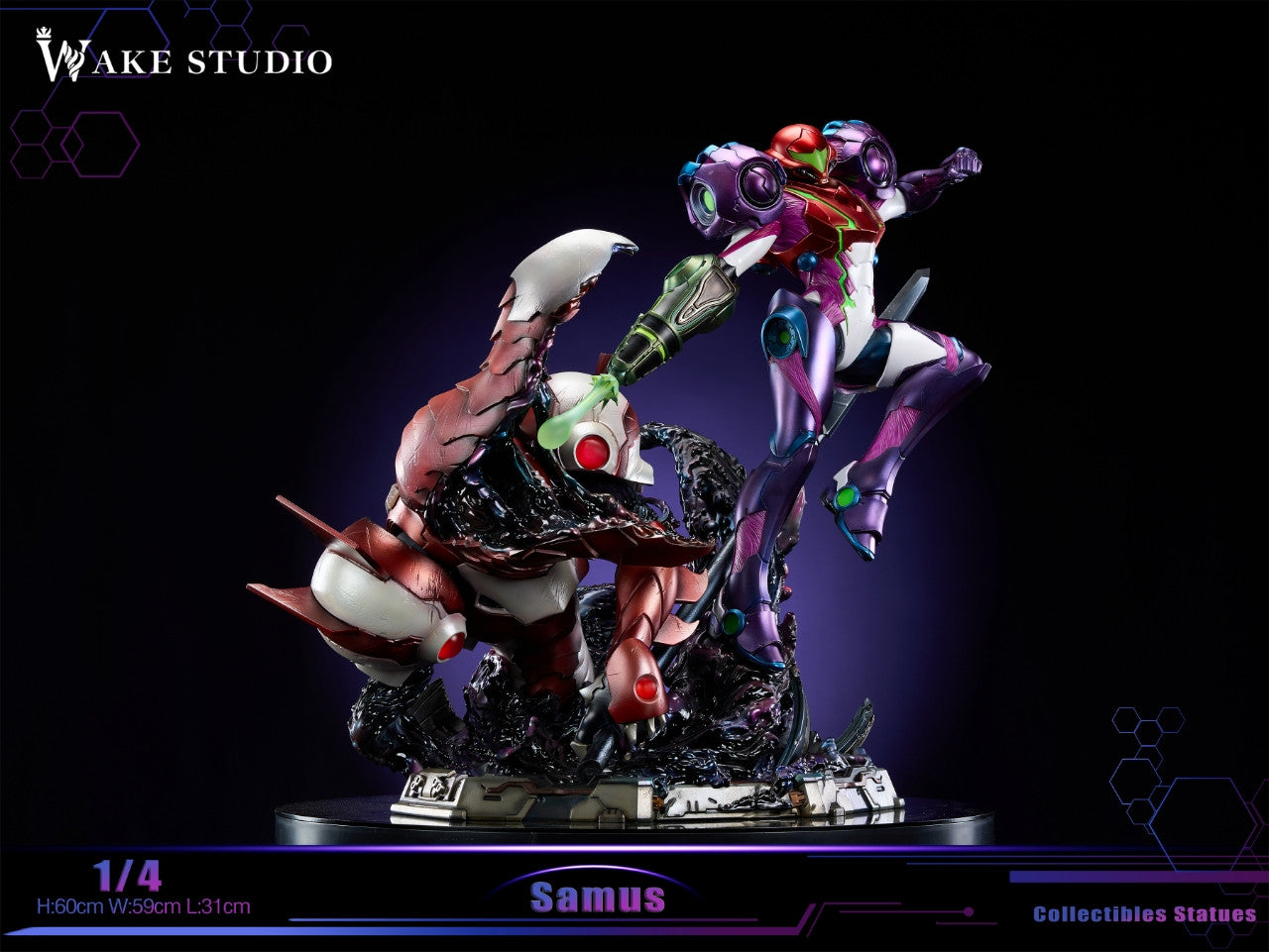 Metroid - Samus | 1:4 Resin Statue | by Wake Studio