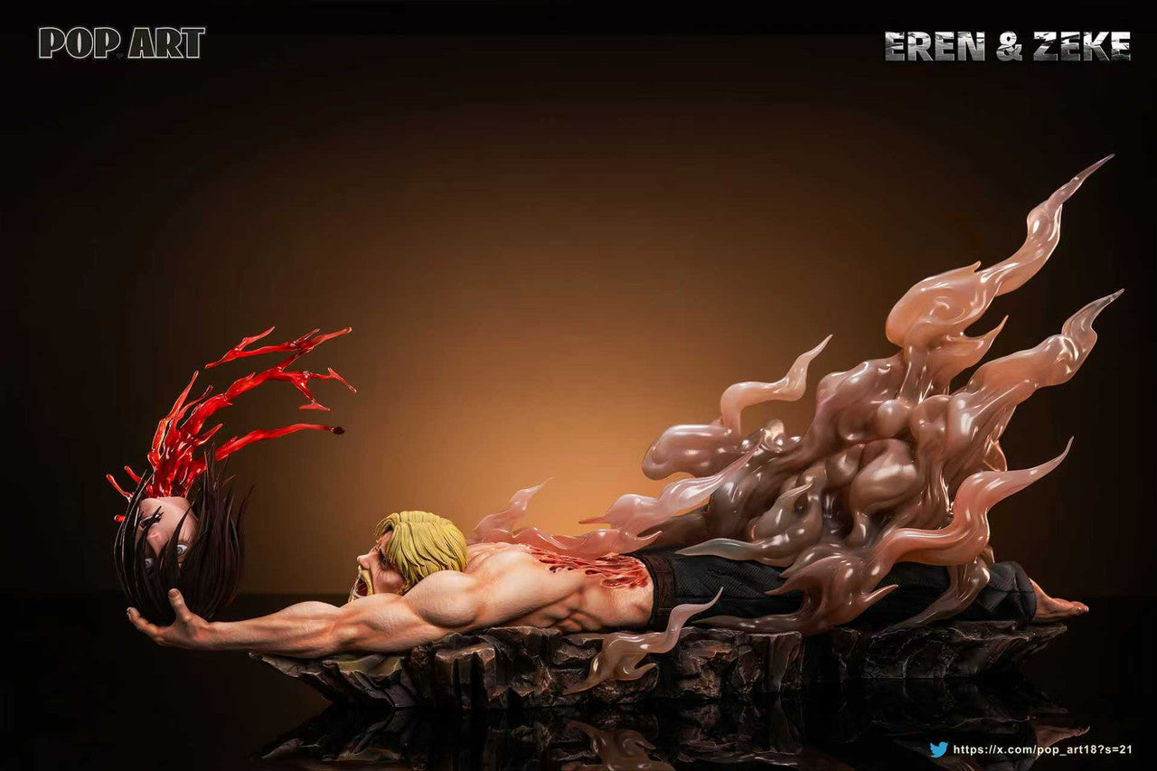 Attack on Titan - Eren & Zeke | 1:6 Resin Statue | by Pop.Art Studio