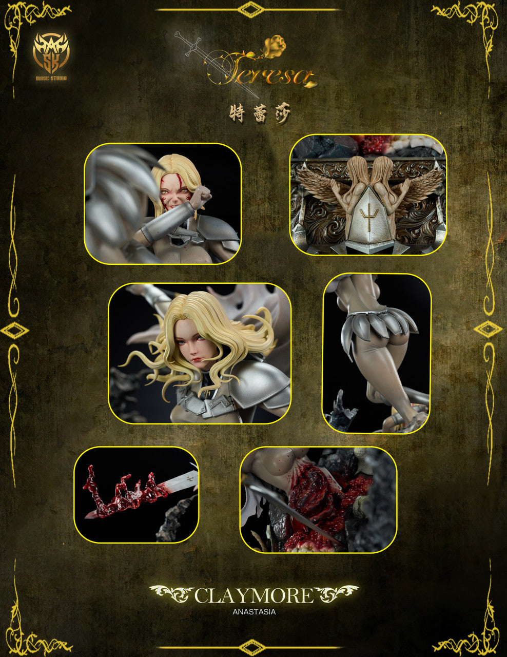 Claymore - Claymore Teresa | 1:6/1:4 Resin Statue | by Mask Studio