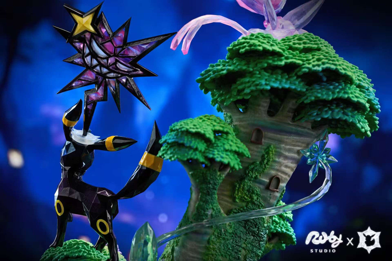 Pokemon - Espeon & Umbreon | Resin Statue | by Ruby Studio