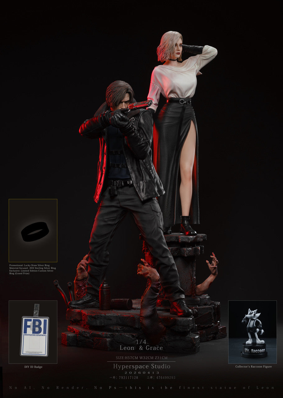 Resident Evil Requiem - Leon & Grace | 1:4 Resin Statue | by HP Studio