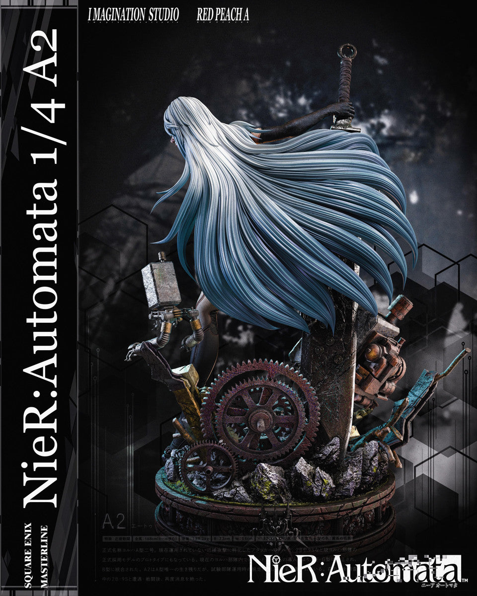 Nier: Automata - A2 | 1:4 Resin Statue | by Imagination Studio & Red Peach A Studio